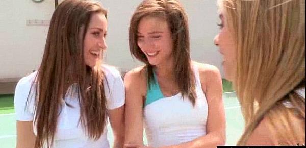  Teen Lesbian Girls (Dani Daniels & Malena Morgan & Lia Lor) Perform In Amazing Girl On Girl